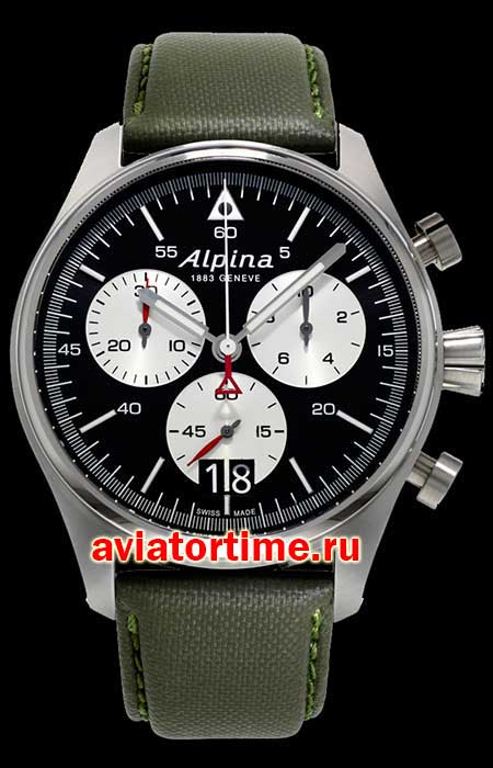  Alpina AL-372BS4S6 AVIATIONStartimerPilot Chronograph Big Date