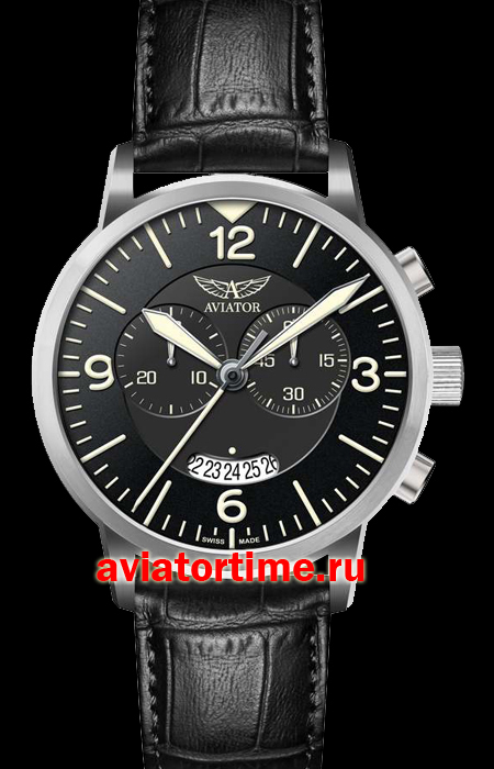 Мужские швейцарские часы AVIATOR V.2.13.0.074.4 VINTAGE family AIRACOBRA CHRONO
