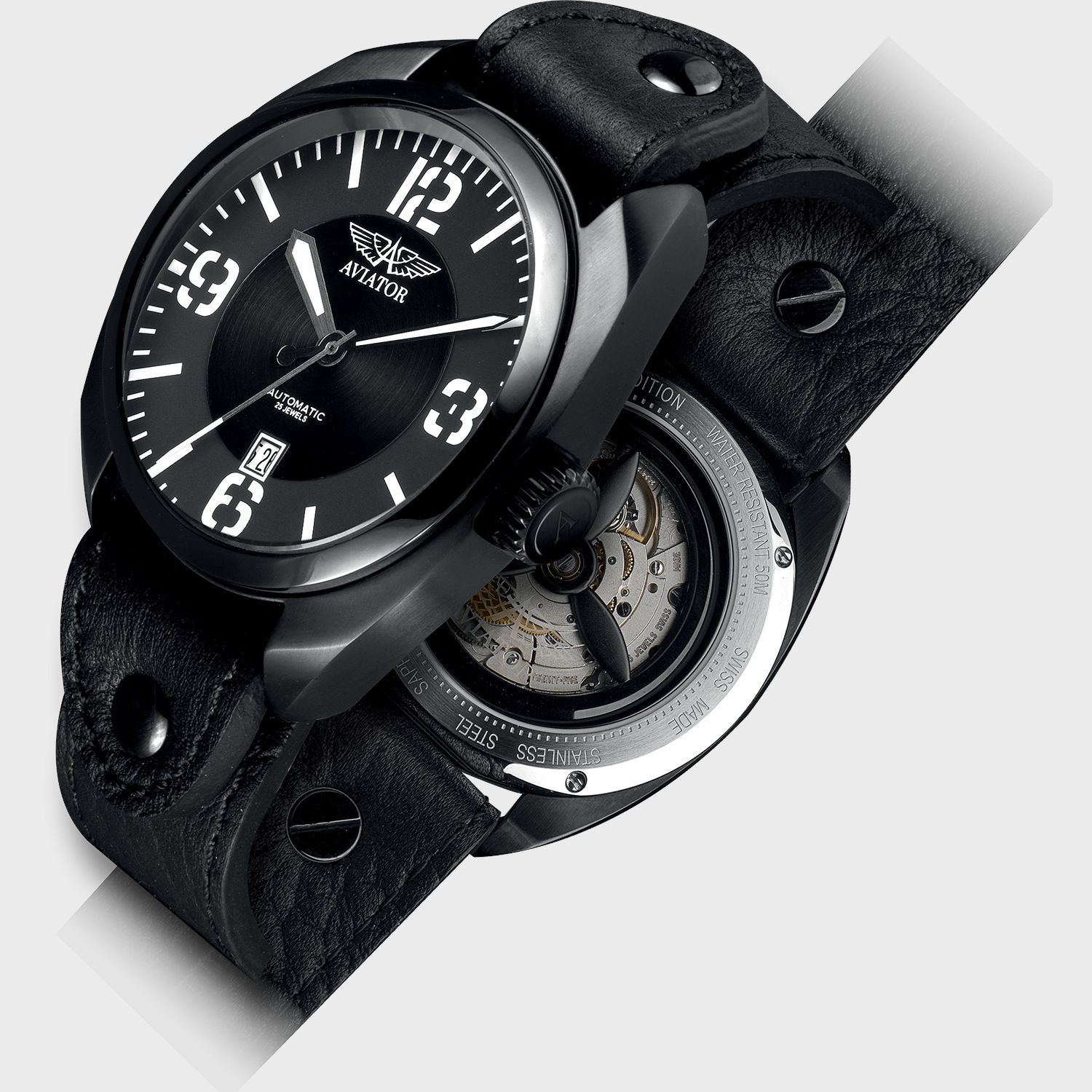 Часы Aviator R.3.08.5.020.4. Вид сбоку.