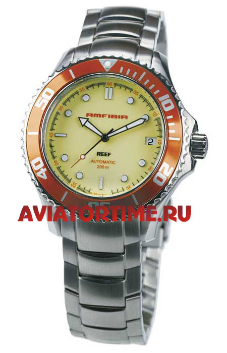 Мужские наручные часы восток амфибия 2416/080517 reef-yellow (желтый ...