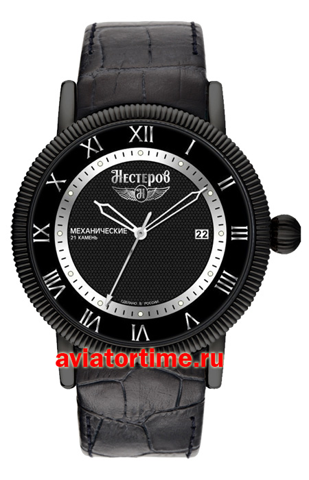Мужские Российские наручные часы НЕСТЕРОВ H006232-03E МИГ-15