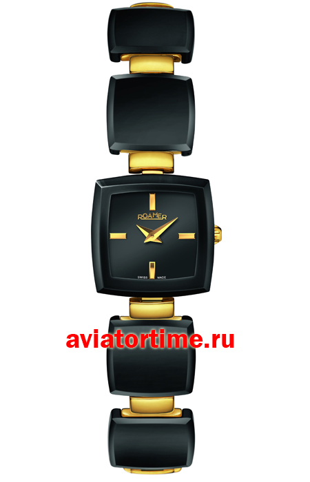 Швейцарские наручные женские часы ROAMER 672 953 98 55 60 Ceramic ...