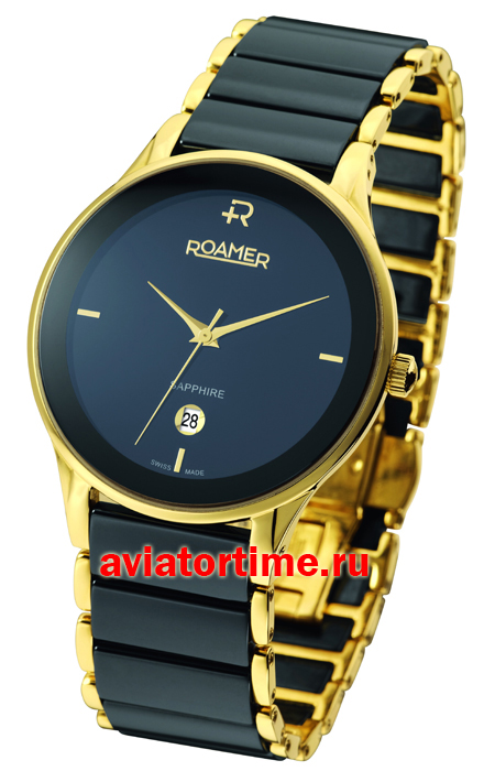 Швейцарские наручные мужские часы ROAMER 677972 48 55 60 Ceraline ...