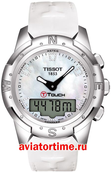 Швейцарские наручные женские часы Tissot T047.220.46.116.00 T-TOUCH II