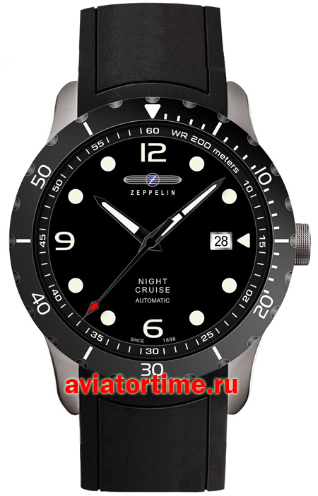 Немецкие наручные мужские часы Zeppelin 72642 NIGHT CRUISE
